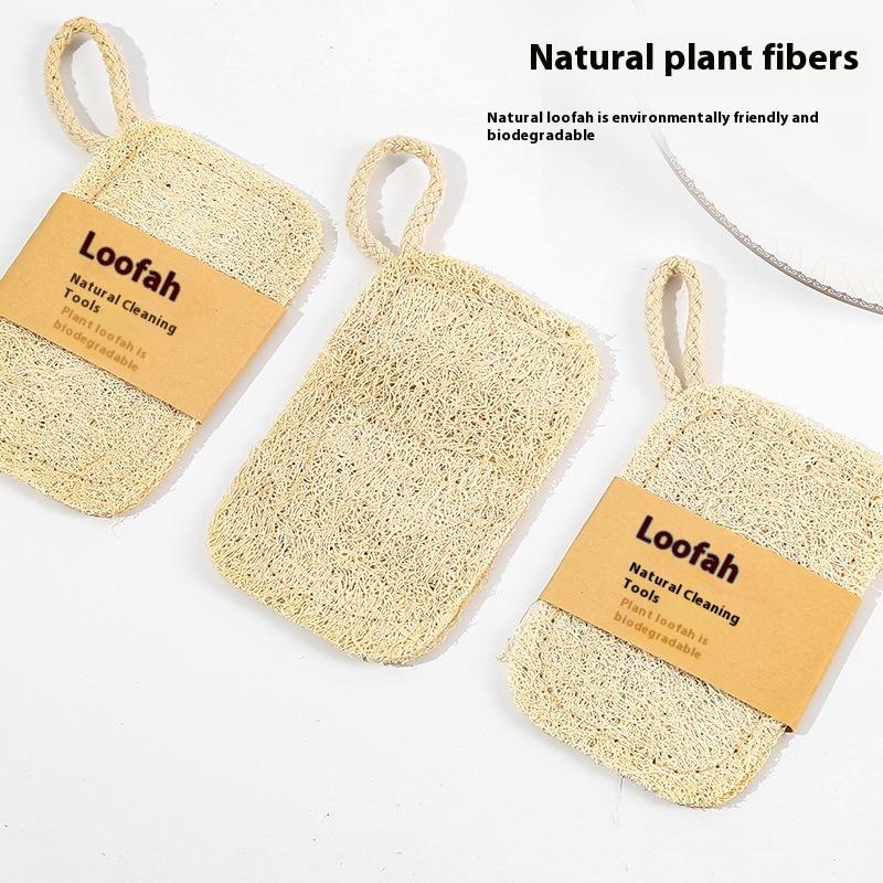 Natural Loofah Scrub Pad 6Pcs  - Dish Brush Bamboo 评论和价格