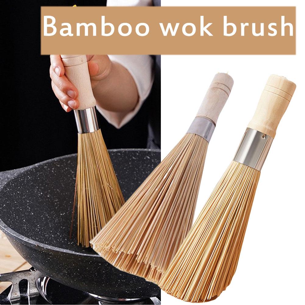 Natural Bamboo Pot Brush Long  - Dish Brush Bamboo 评论和价格