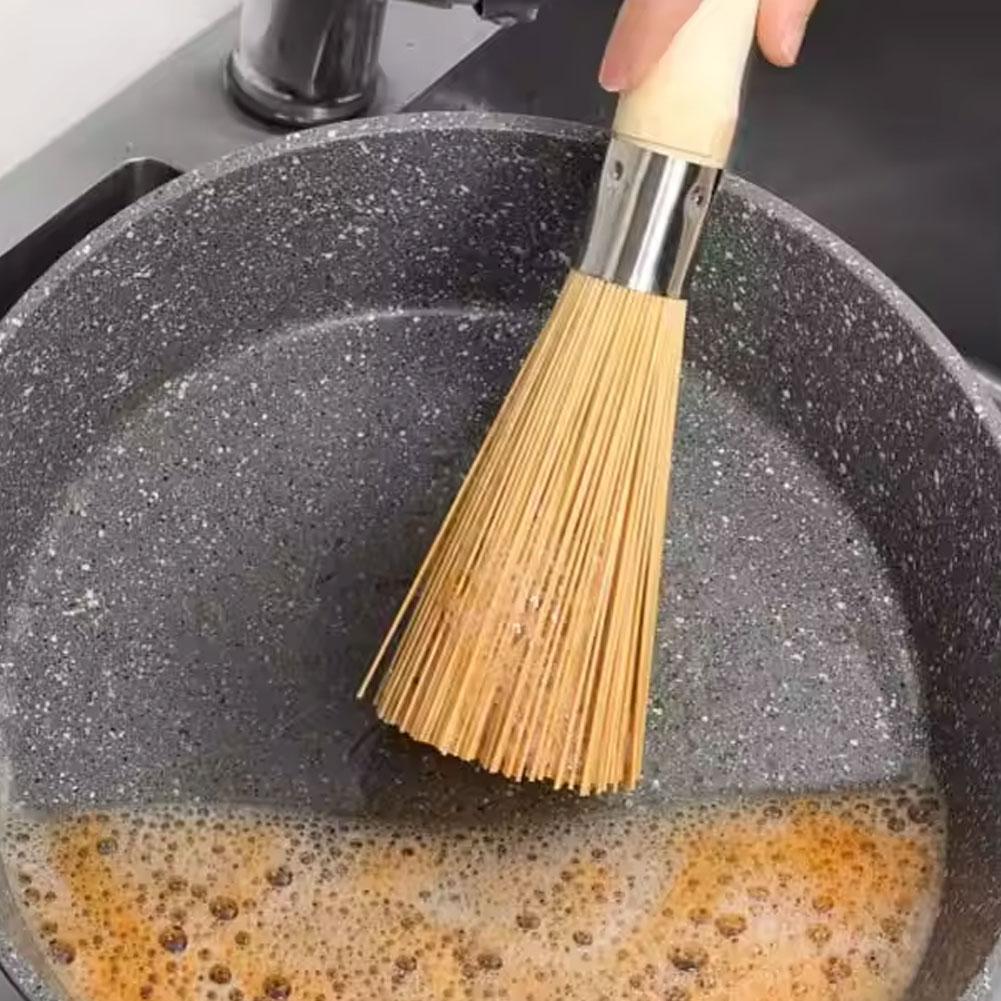 Natural Bamboo Pot Brush Long  - Dish Brush Bamboo 评论和价格
