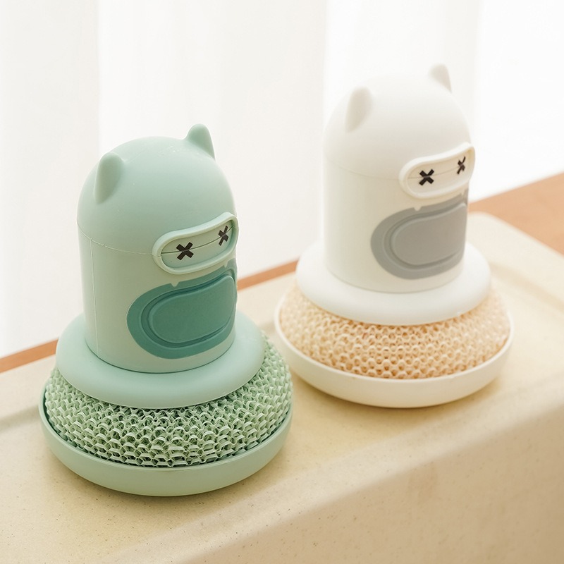 Kitchen Cartoon Press Bottle B - Dish Brush Bamboo 评论和价格