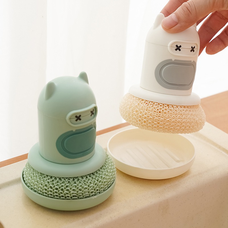 Kitchen Cartoon Press Bottle B - Dish Brush Bamboo 评论和价格