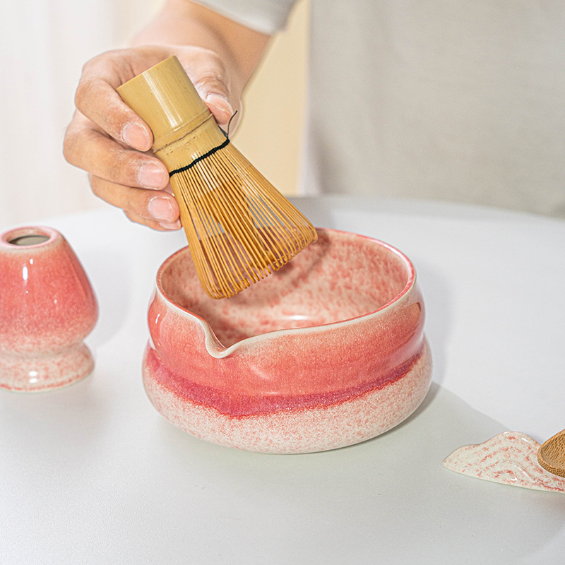 Matcha bowl Ceramic Matcha Gre - Dish Brush Bamboo 评论和价格