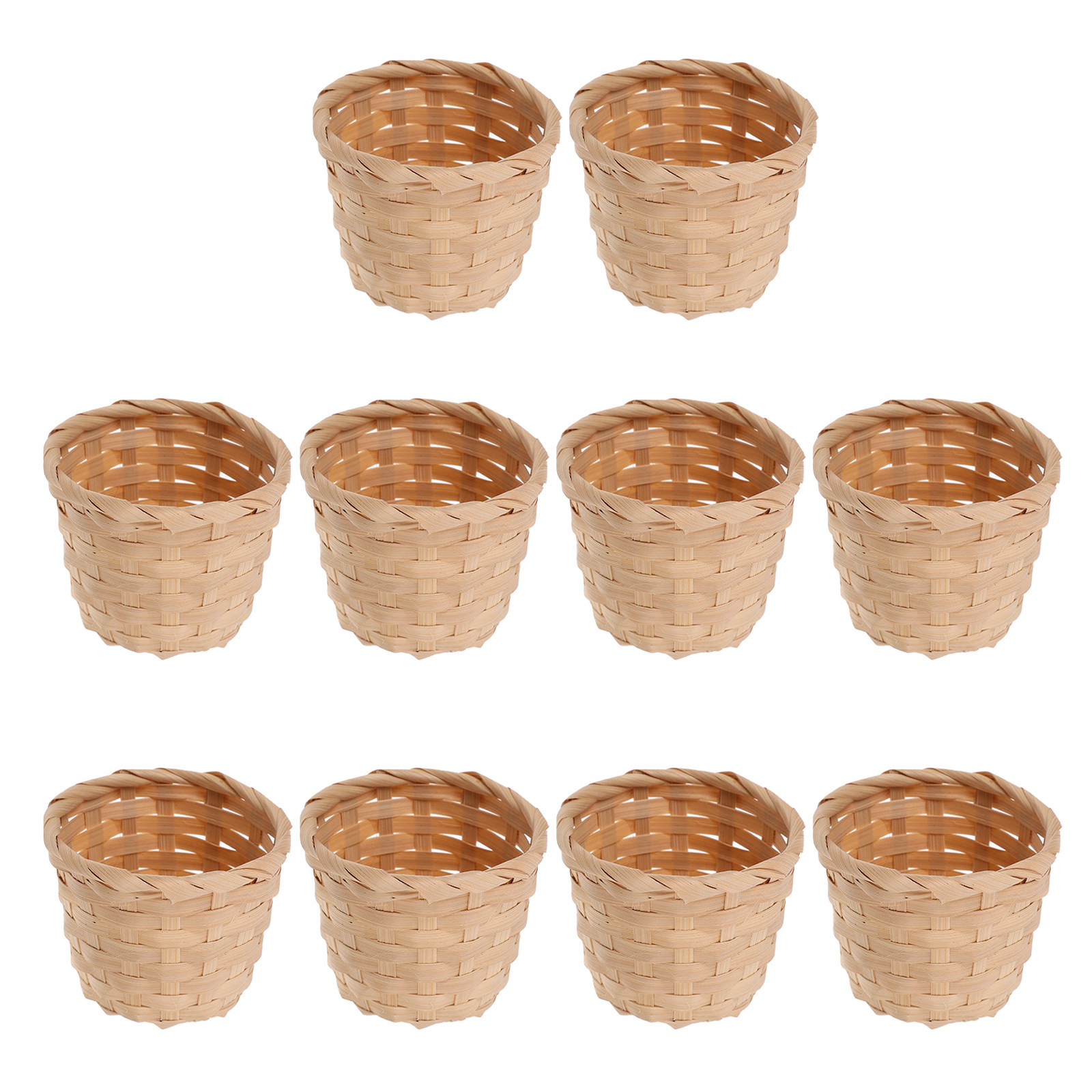 10Pcs Premium Bamboo Woven Bas - Sustainable Living Officer 评论和价格