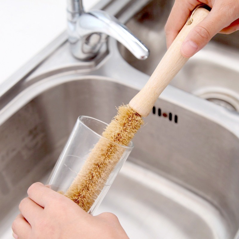 Kitchen Cleaning Brush Natural - Dish Brush Bamboo 评论和价格