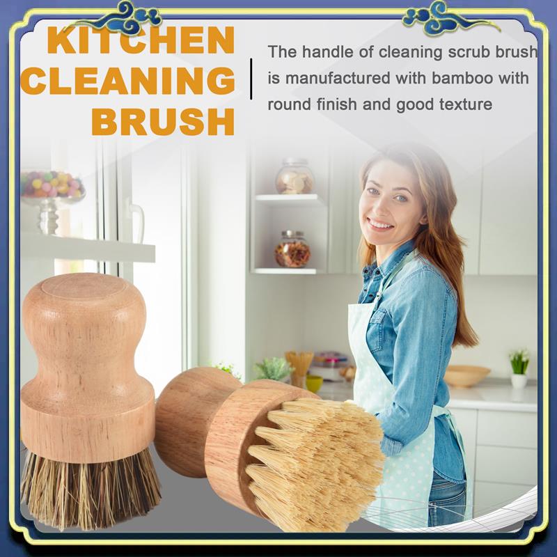 A56P-Bamboo Dish Brush 2Pcs Ba - Dish Brush Bamboo 评论和价格