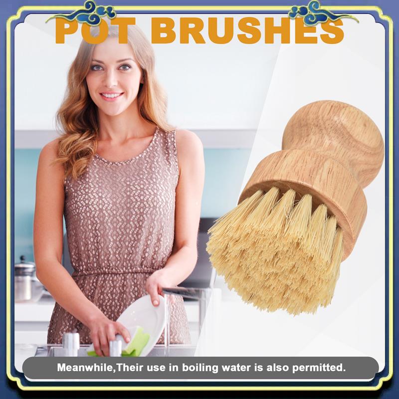 A56P-Bamboo Dish Brush 2Pcs Ba - Dish Brush Bamboo 评论和价格