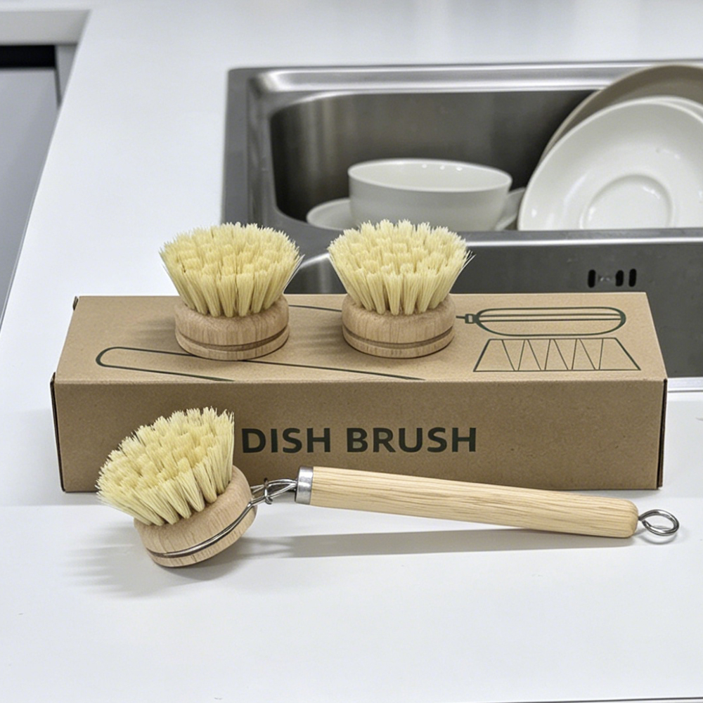 Wooden Handle Dish Brush Set w - Dish Brush Bamboo 评论和价格