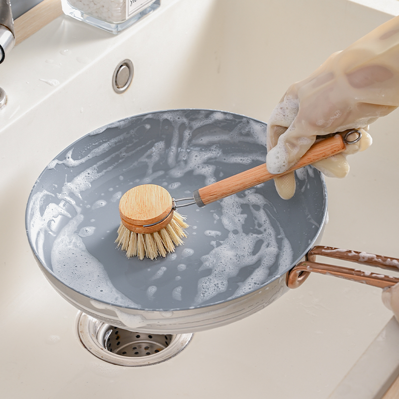 Wooden Handle Dish Brush Set w - Dish Brush Bamboo 评论和价格